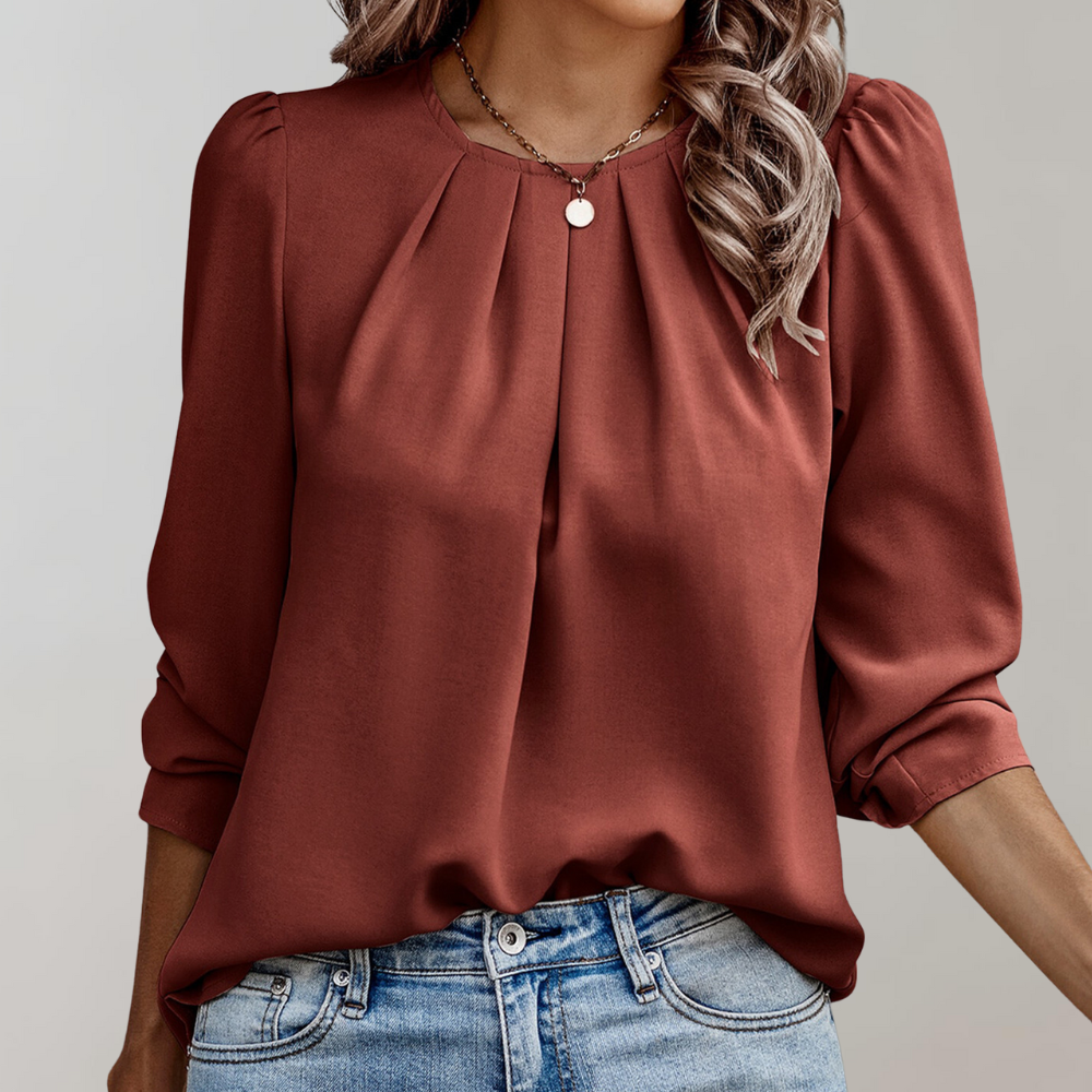 Serena | Elegant Women's Blouse With Puff Sleeves