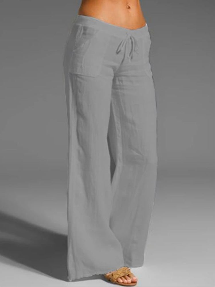 Breezy Linen Charm Pants – Lightweight and Elegant Women's Trousers